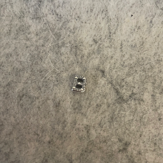 Genuine Pandora B Initial Letter With Hearts Petite Charm