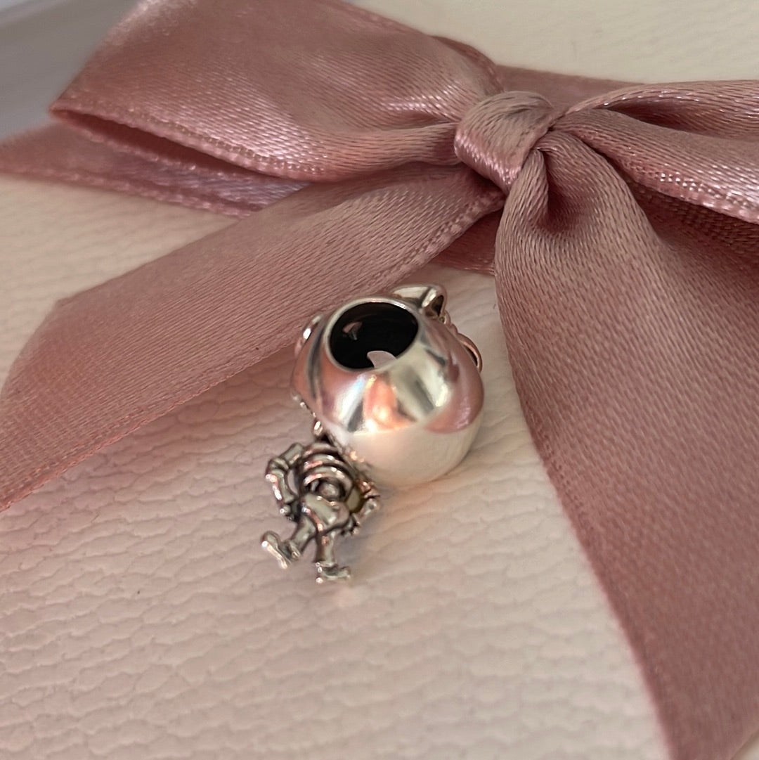 Genuine Pandora Skeleton Girl Dangle Charm