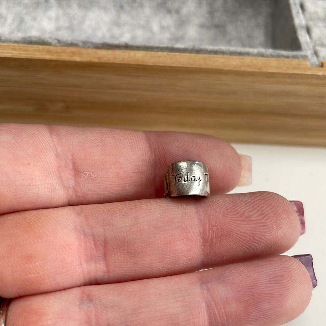 Genuine Chamilia Scroll Today Tomorrow Forever Charm