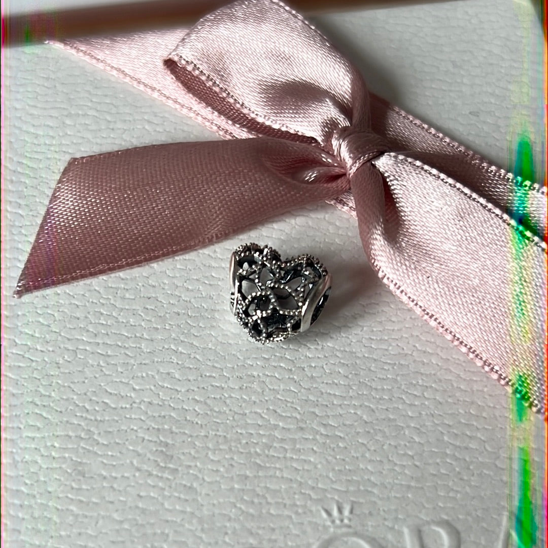 Genuine Pandora Openwork Star Flower Heart Charm