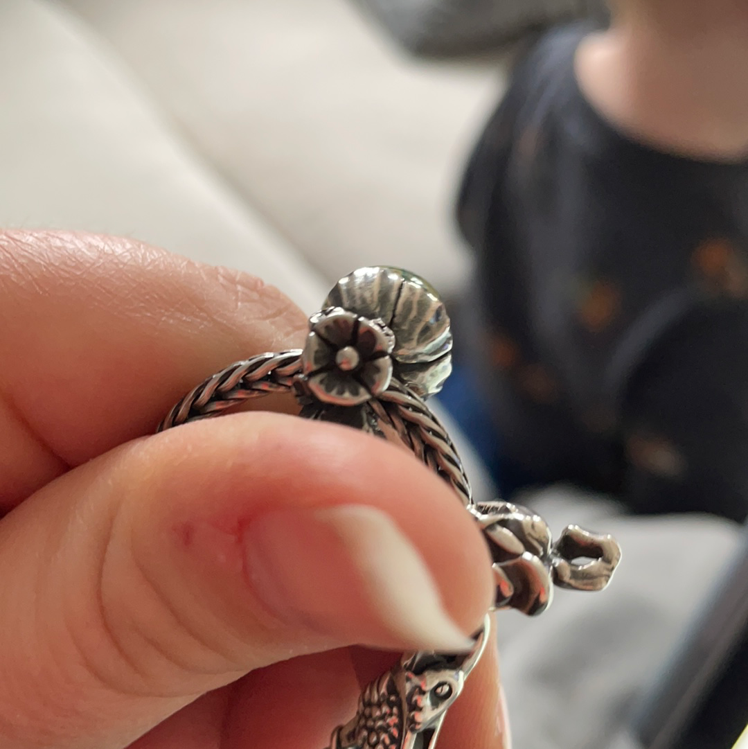 Genuine Trollbeads Forget Me Knot with Bud Charm