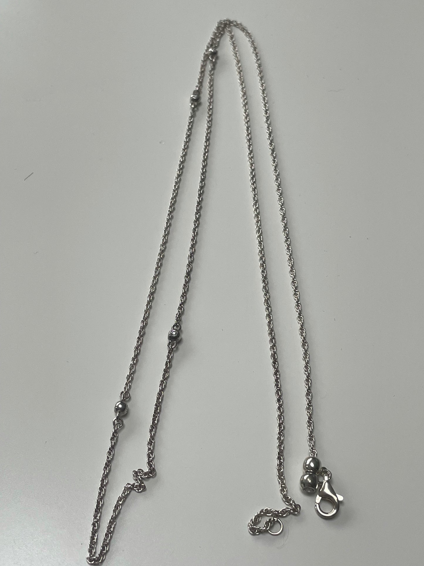 Genuine Pandora 90cm drop cz Chain Necklace