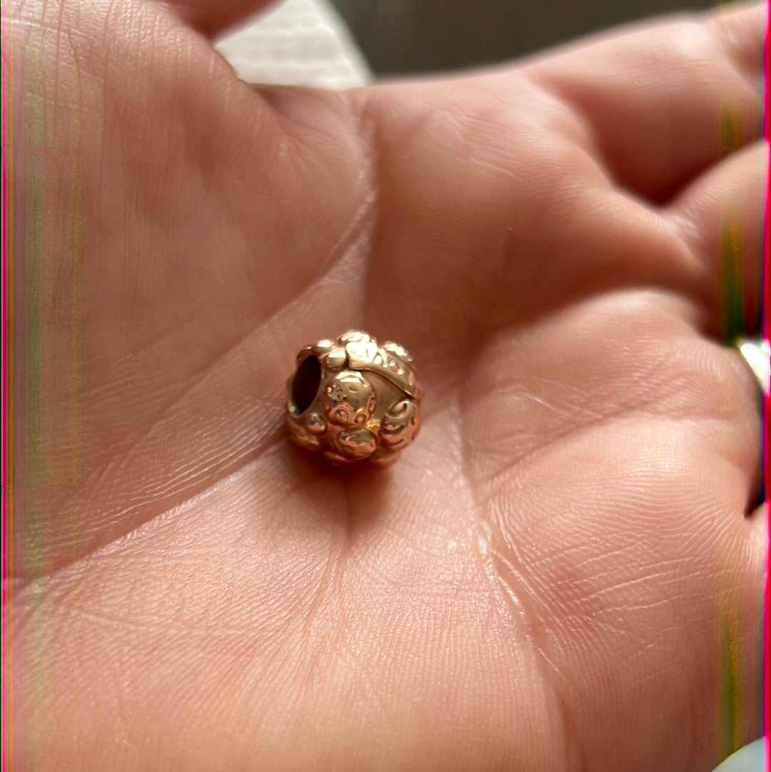 Genuine Pandora Rose Gold Family Charm Faces Charm