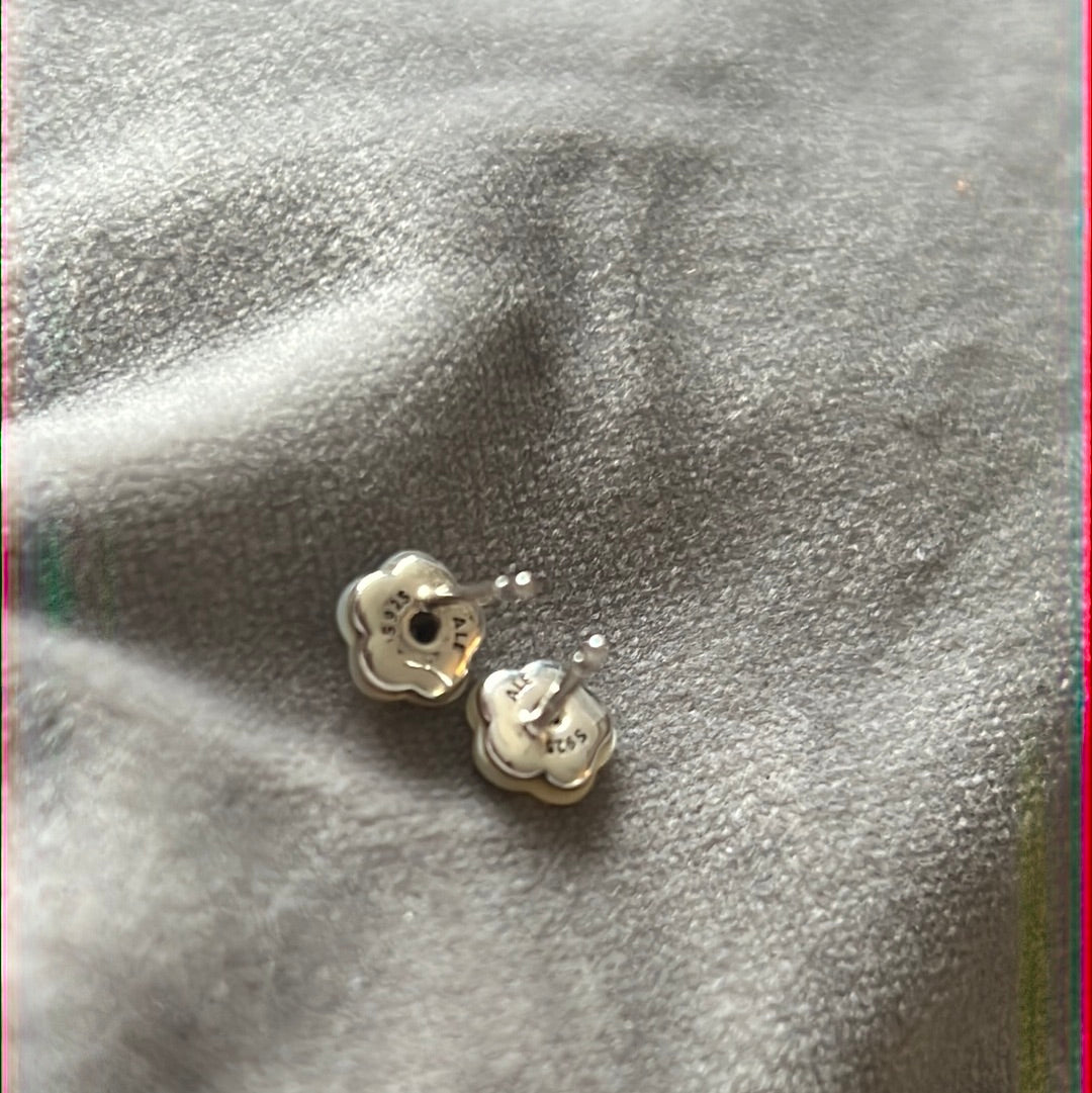 Genuine Pandora Luminous Pearl Flower Earrings
