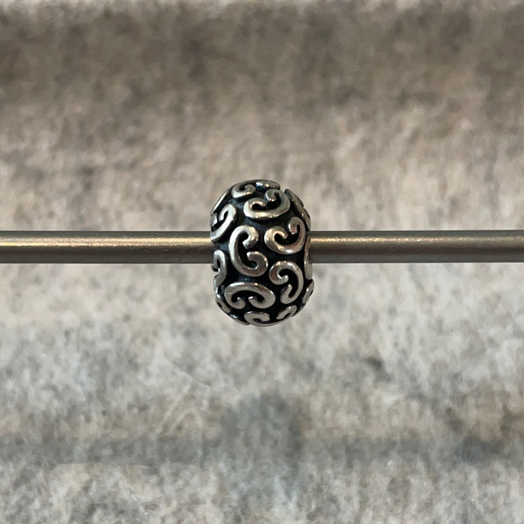 Genuine Pandora Swirl C Charm Retired