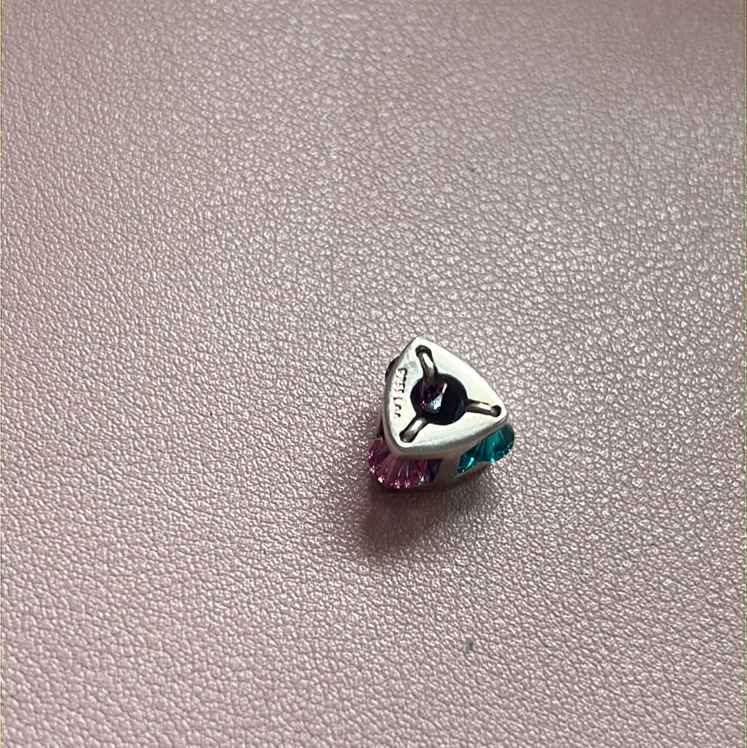 Genuine Trollbeads Winter Jewel Large Spinning Gem Charm RARE