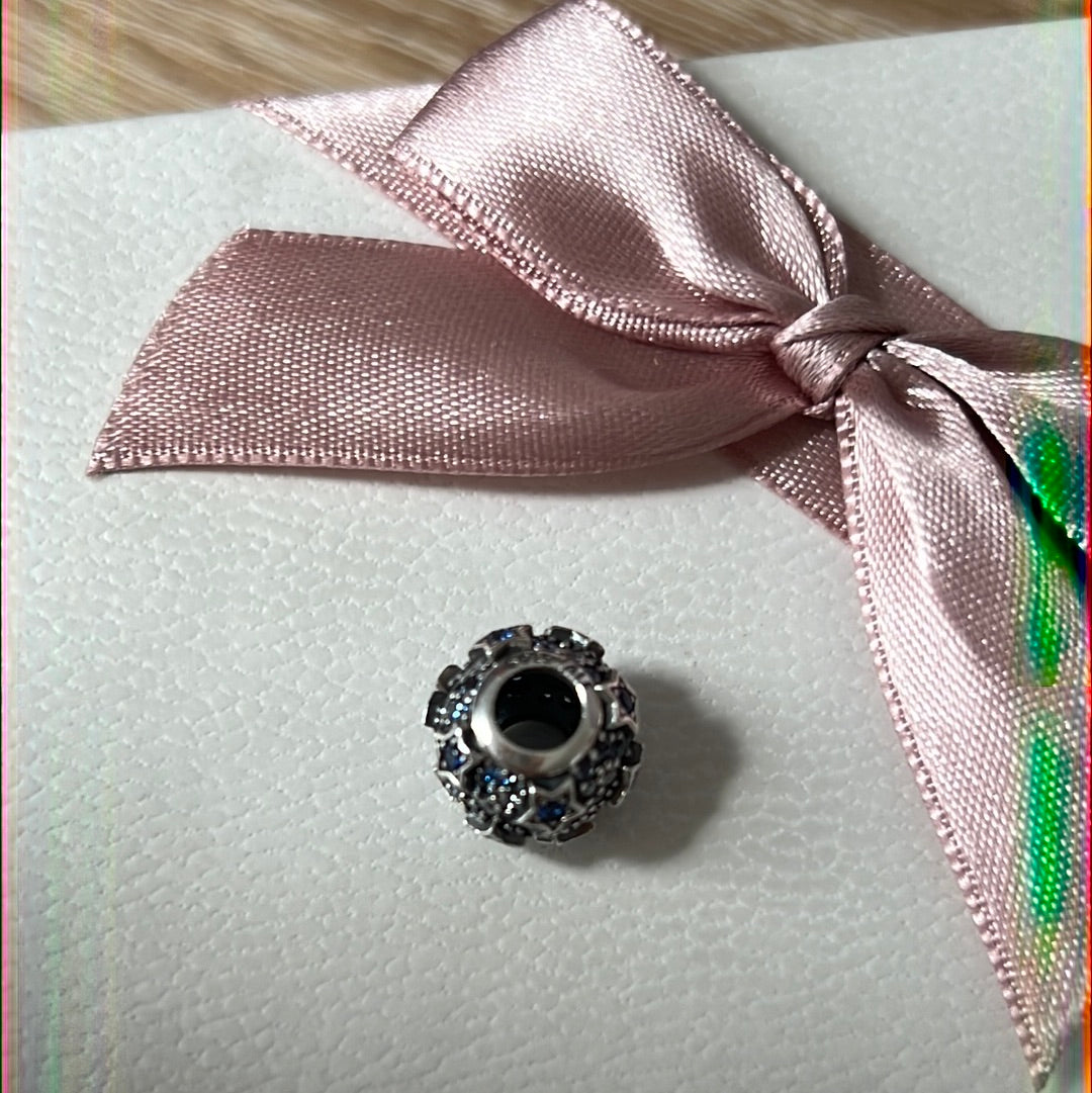 Genuine Pandora Elevated Blue Stars Celestial Charm