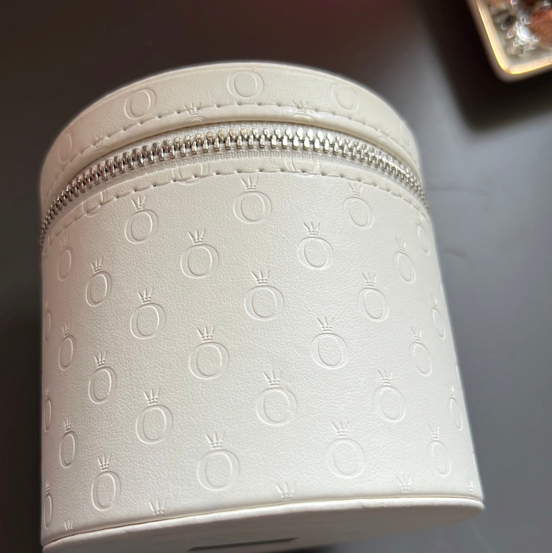 Genuine Pandora Promo Quilted Cream Jewellery Travel Box Case