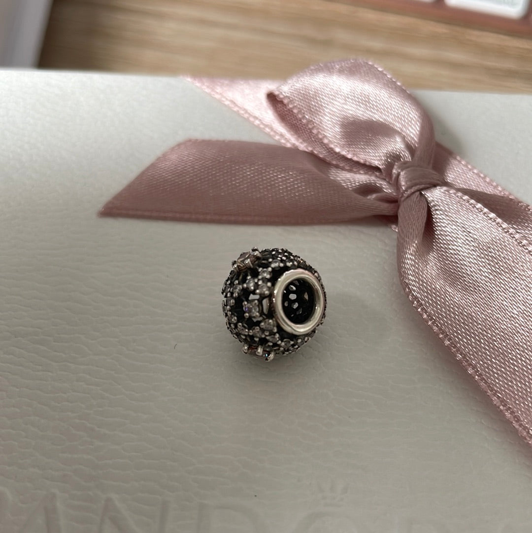 Genuine Pandora Disney Cinderella Heart Yellow Stone Charm A Dream a Wish The Heart Makes