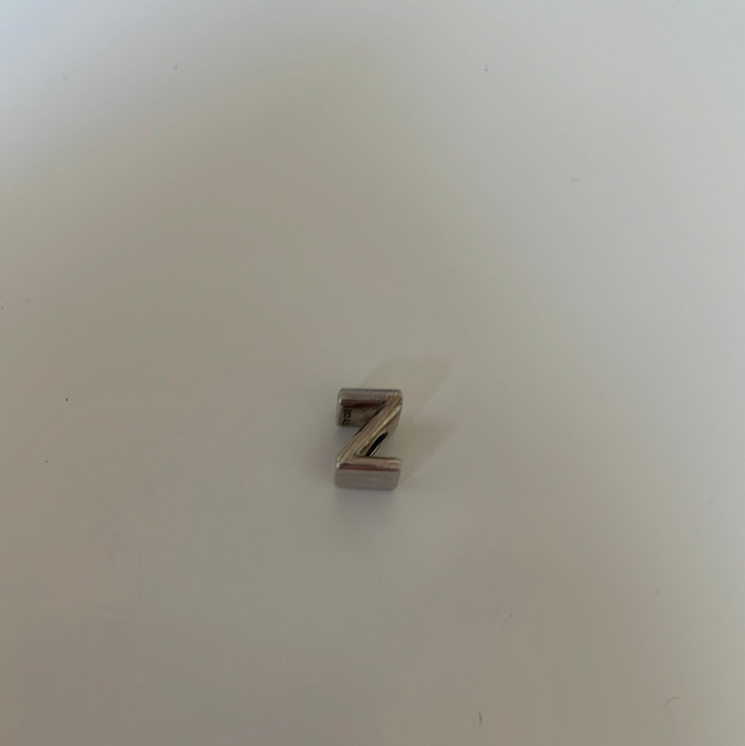 Genuine Pandora Letter Z Charm With Hearts