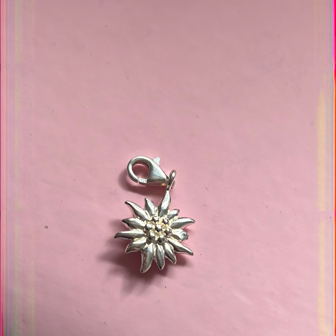 Genuine Thomas Sabo Sterling Silver Dangle Sun Flower Charm