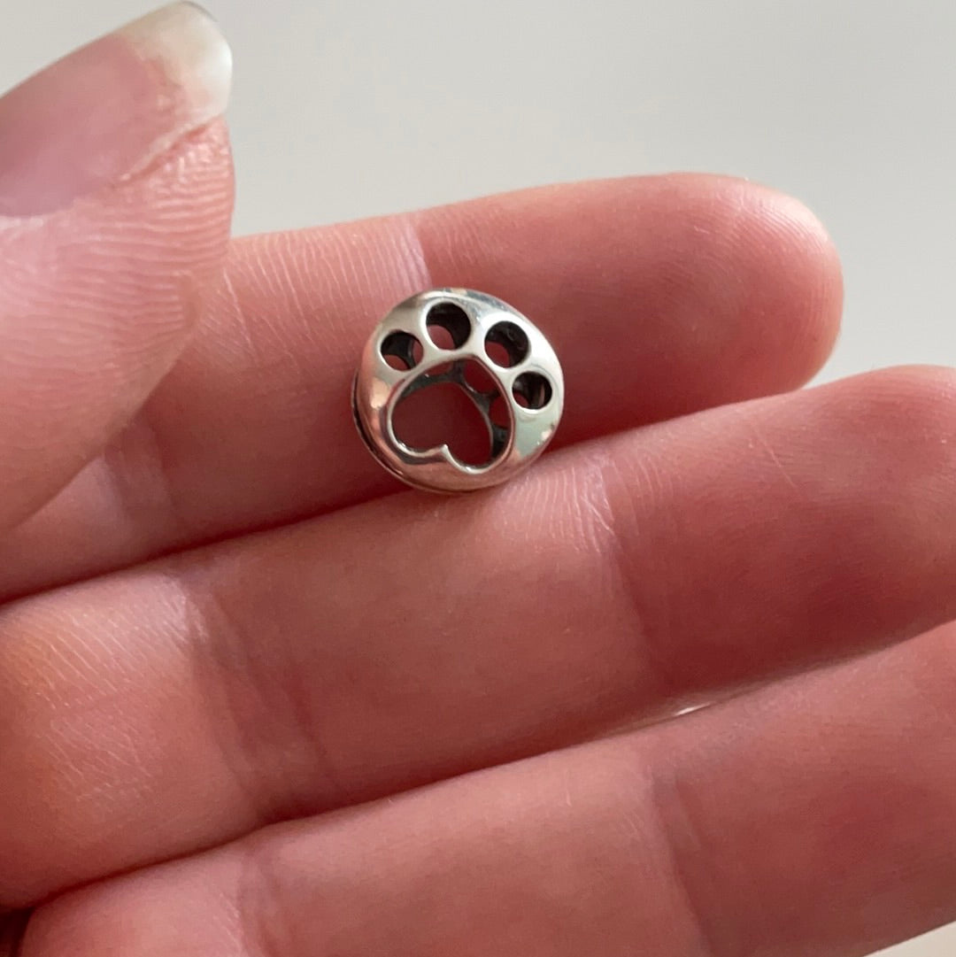 Genuine Pandora Openwork Paw Print Charm