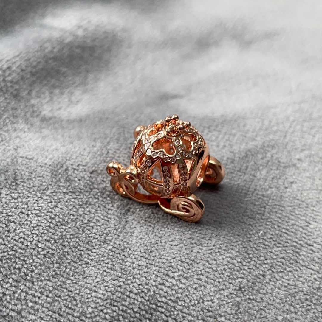 Genuine Pandora Rose Gold Disney Princess Cinderella Carriage