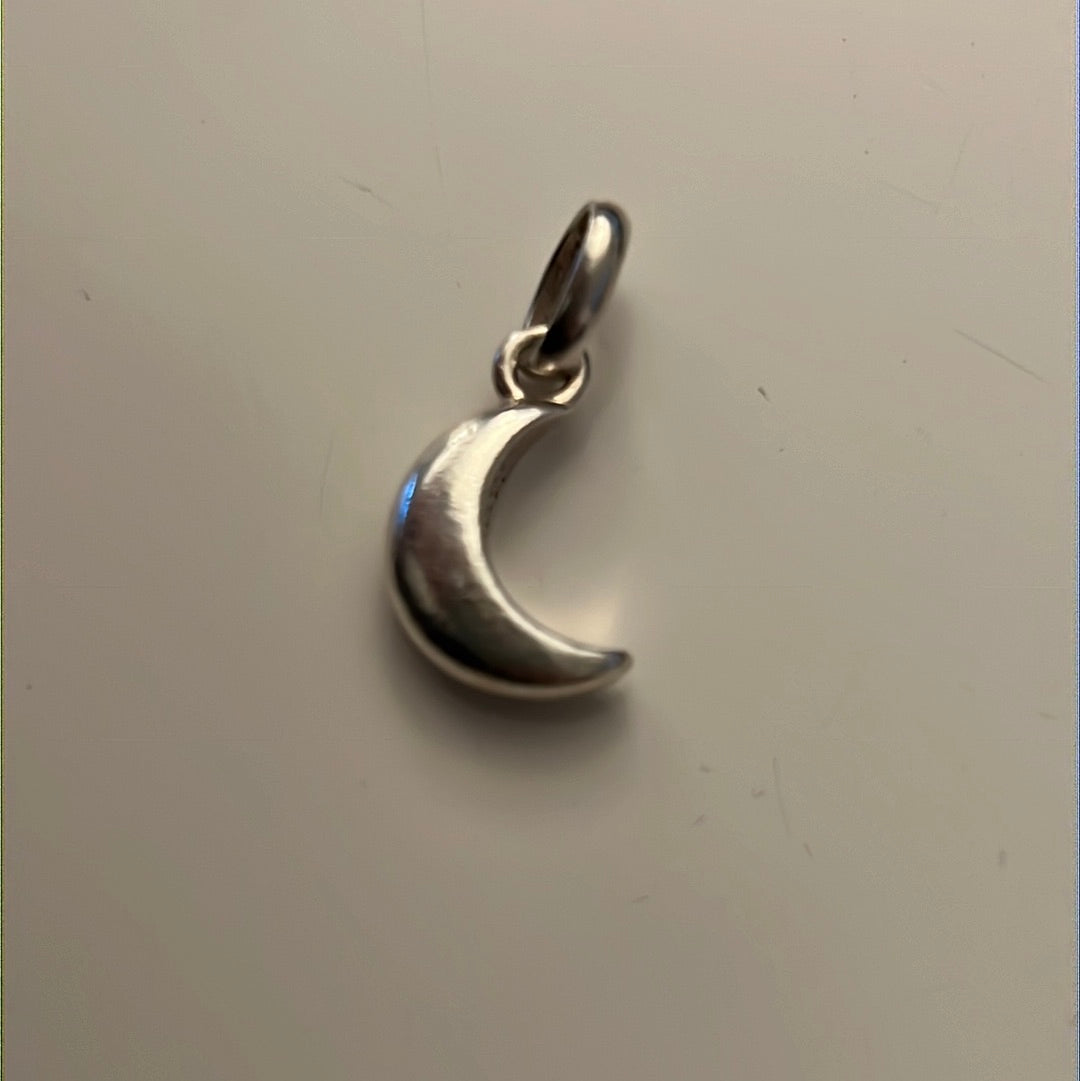 Genuine Links of London Sterling Silver Moon Charm fits on Sweetie Bracelet