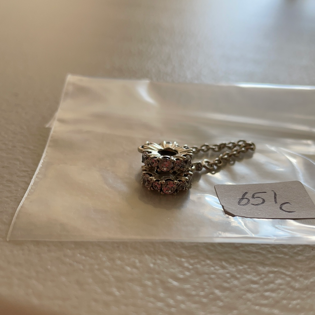 Genuine Pandora Clear Sparkle Safety Chain BN