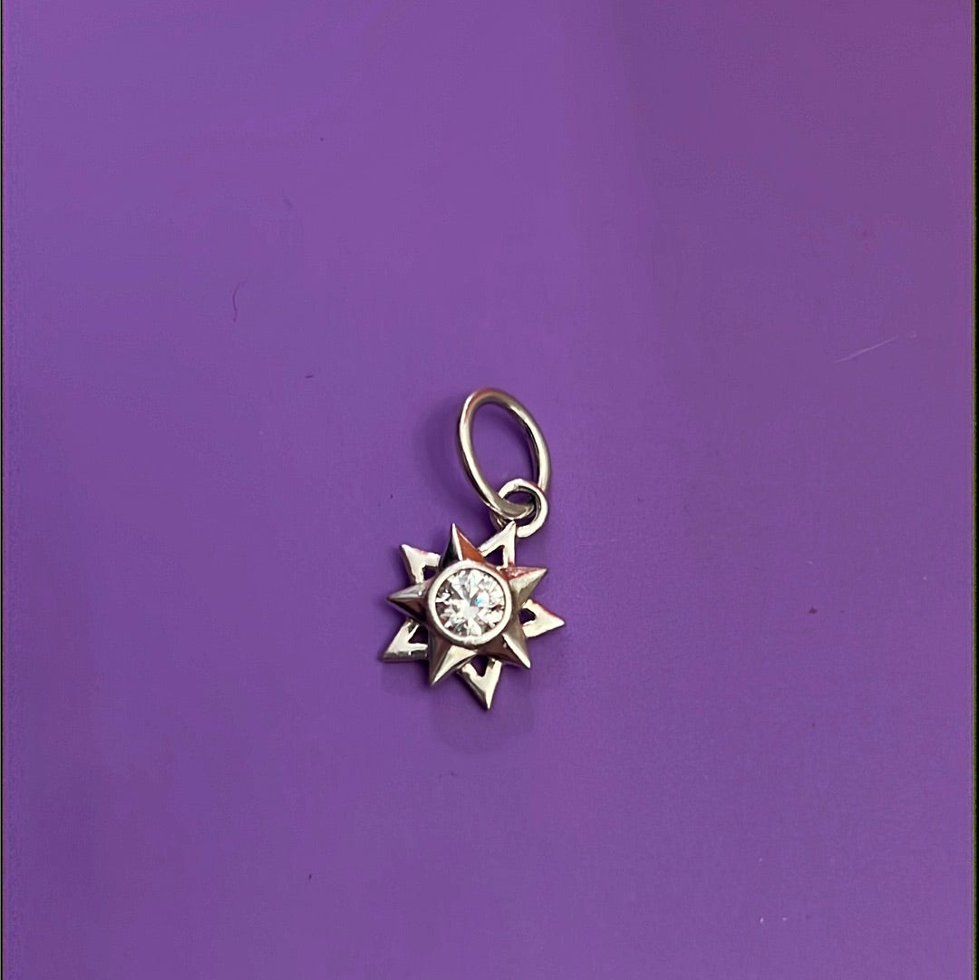 Genuine Chamilia Little Star CZ Dangle Charm