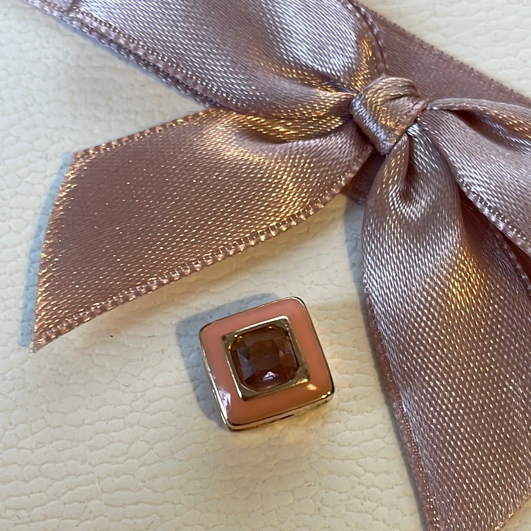 Genuine Pandora Rose Gold Reflexions, Pink Enamel CZ Charm