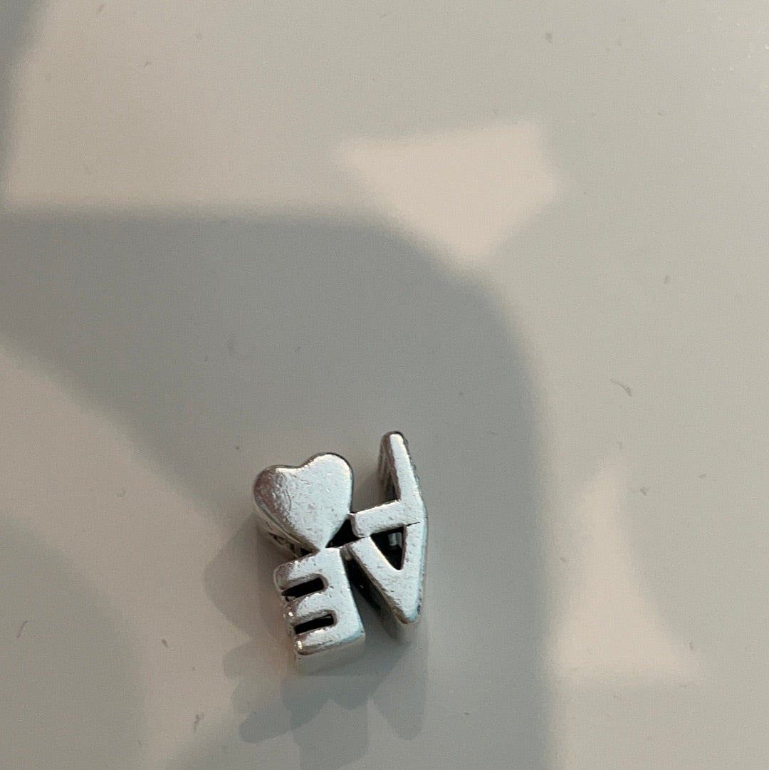 Genuine Pandora LOVE With Rainbow Pave Charm