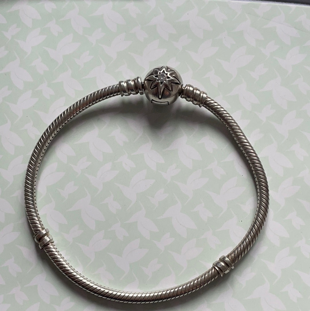 Genuine Pandora RARE HTF Starry Sky Skies Clasp 19cm
