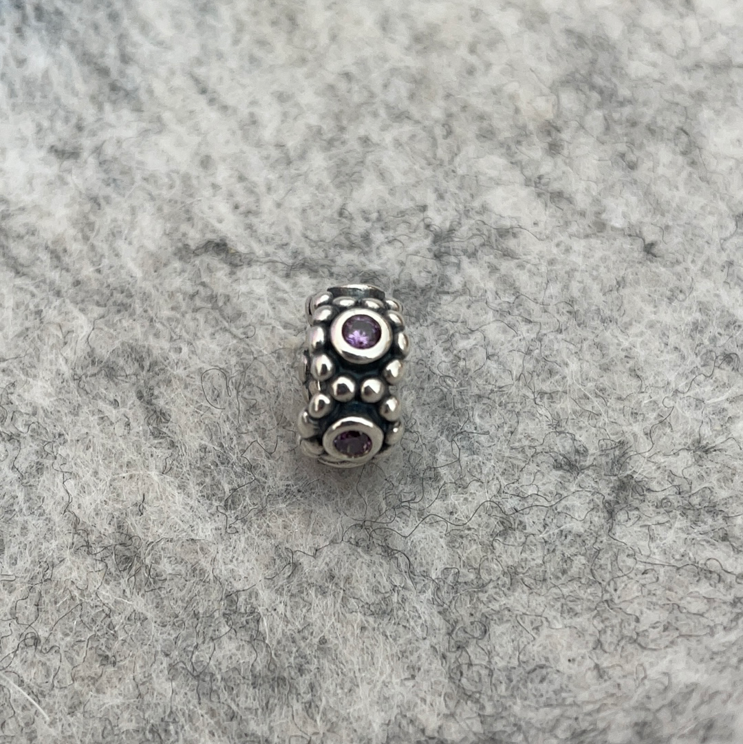 Genuine Pandora Her Majesty's Stone Spacer CZ Pave Spacer 2 Varieties