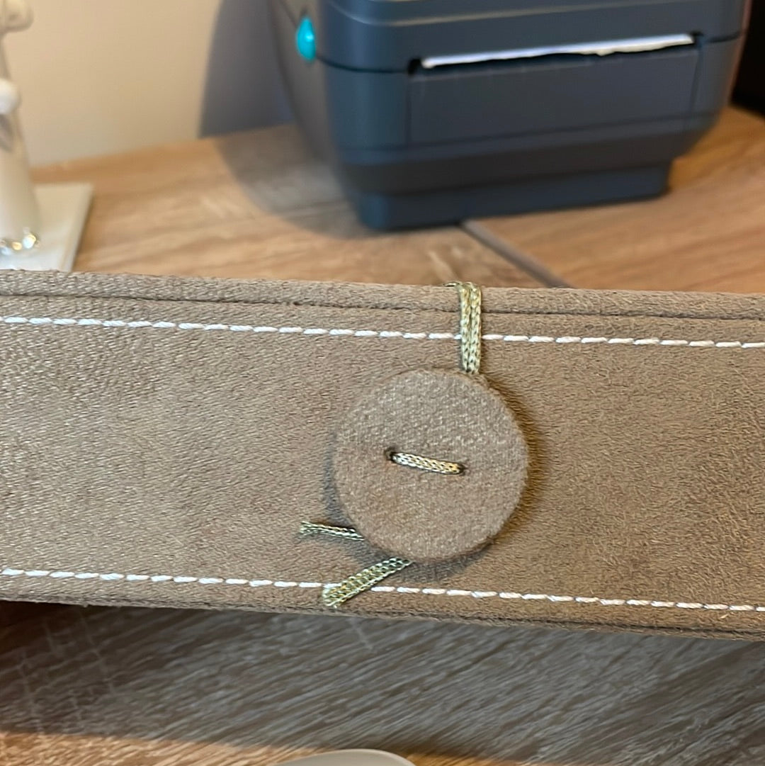 Genuine Pandora Retired Khaki Green 2 Tier Jewellery Box