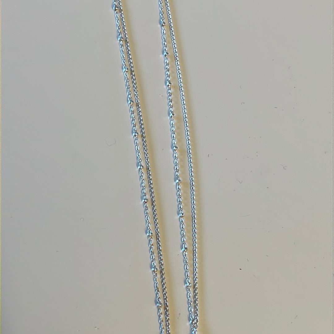 Genuine Thomas Sabo Double Dangle Necklace 45cm Adjustable