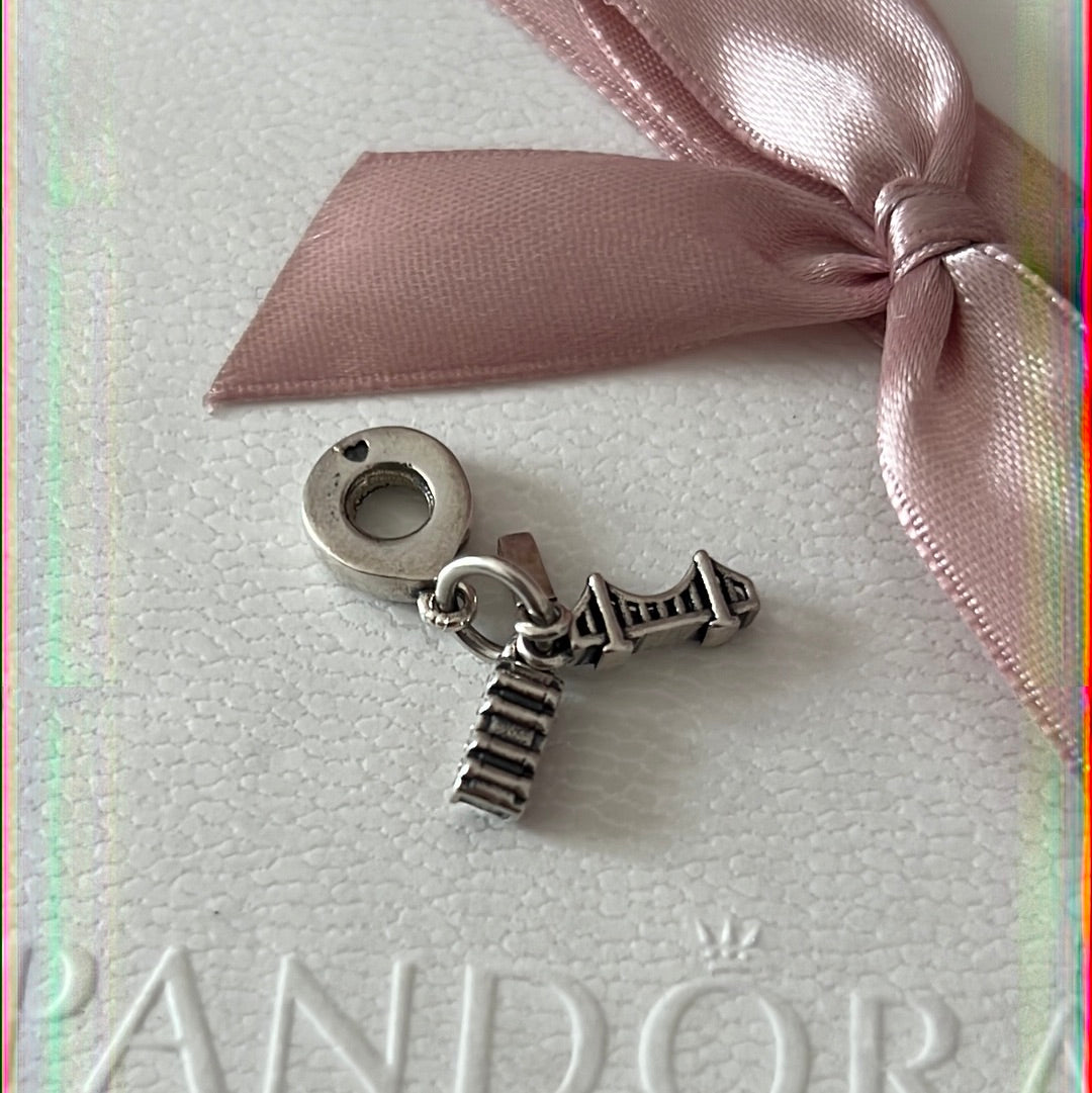 Genuine Pandora San Fransisco America Travel Dangle Charm Bridge Tram