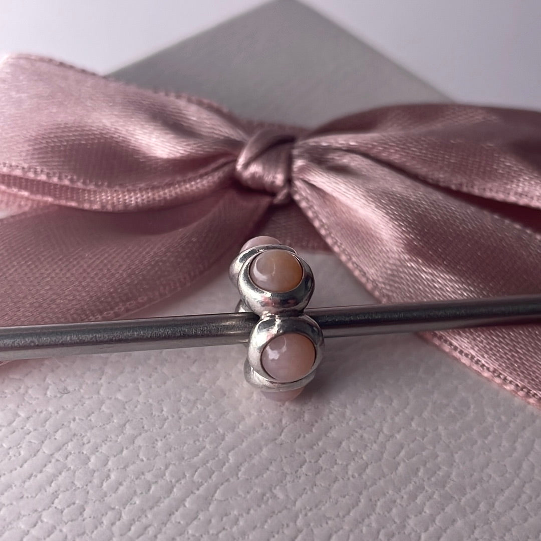 Genuine Pandora Pale Pink Spacer Cabochon