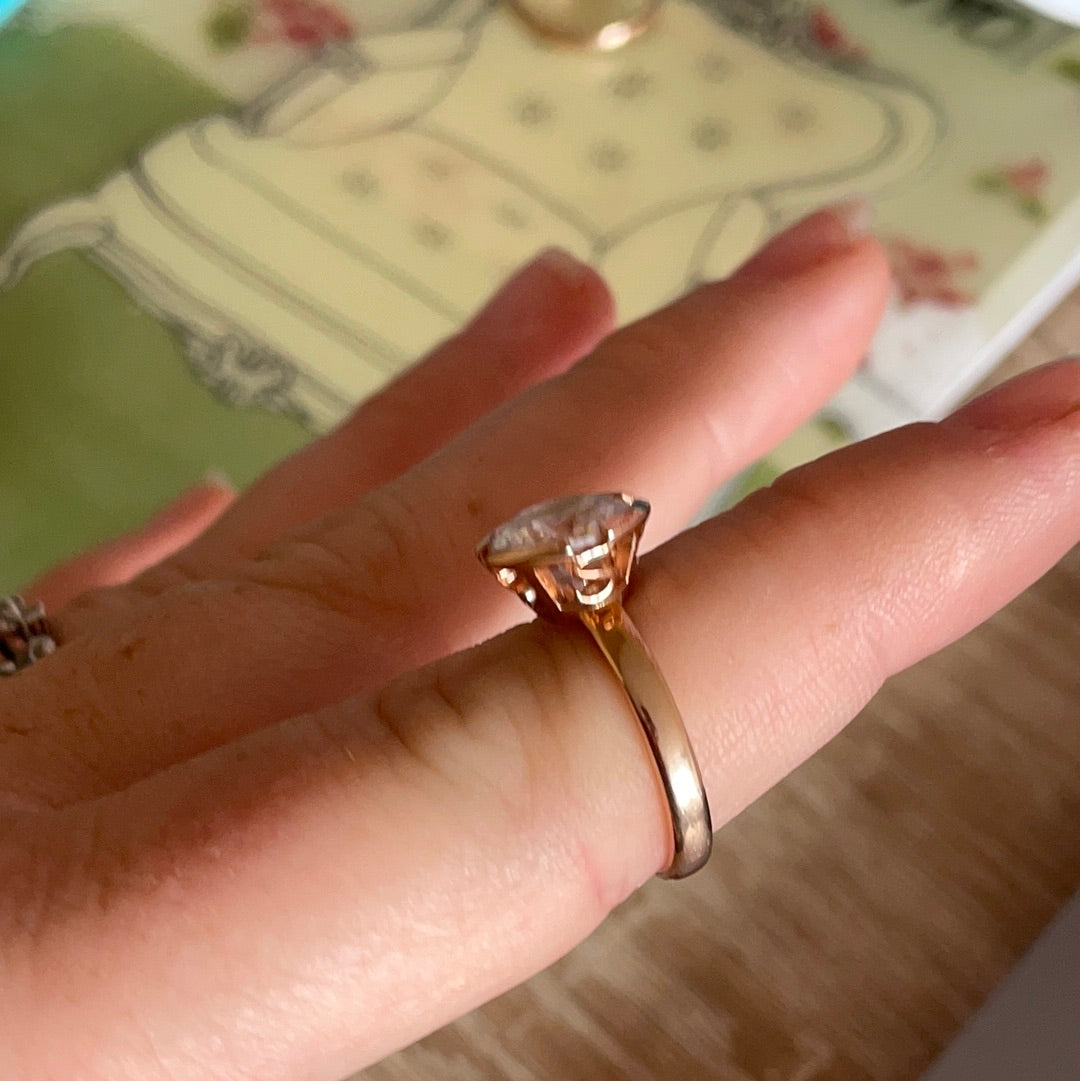 Thomas Sabo Rose Gold Clear Stone CZ Eternity Ring Size 54 VARIOUS STYLES