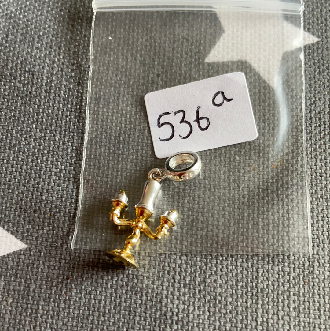 Genuine Chamilia Disney Lumiere Beauty and the Beast Two Tone Charm