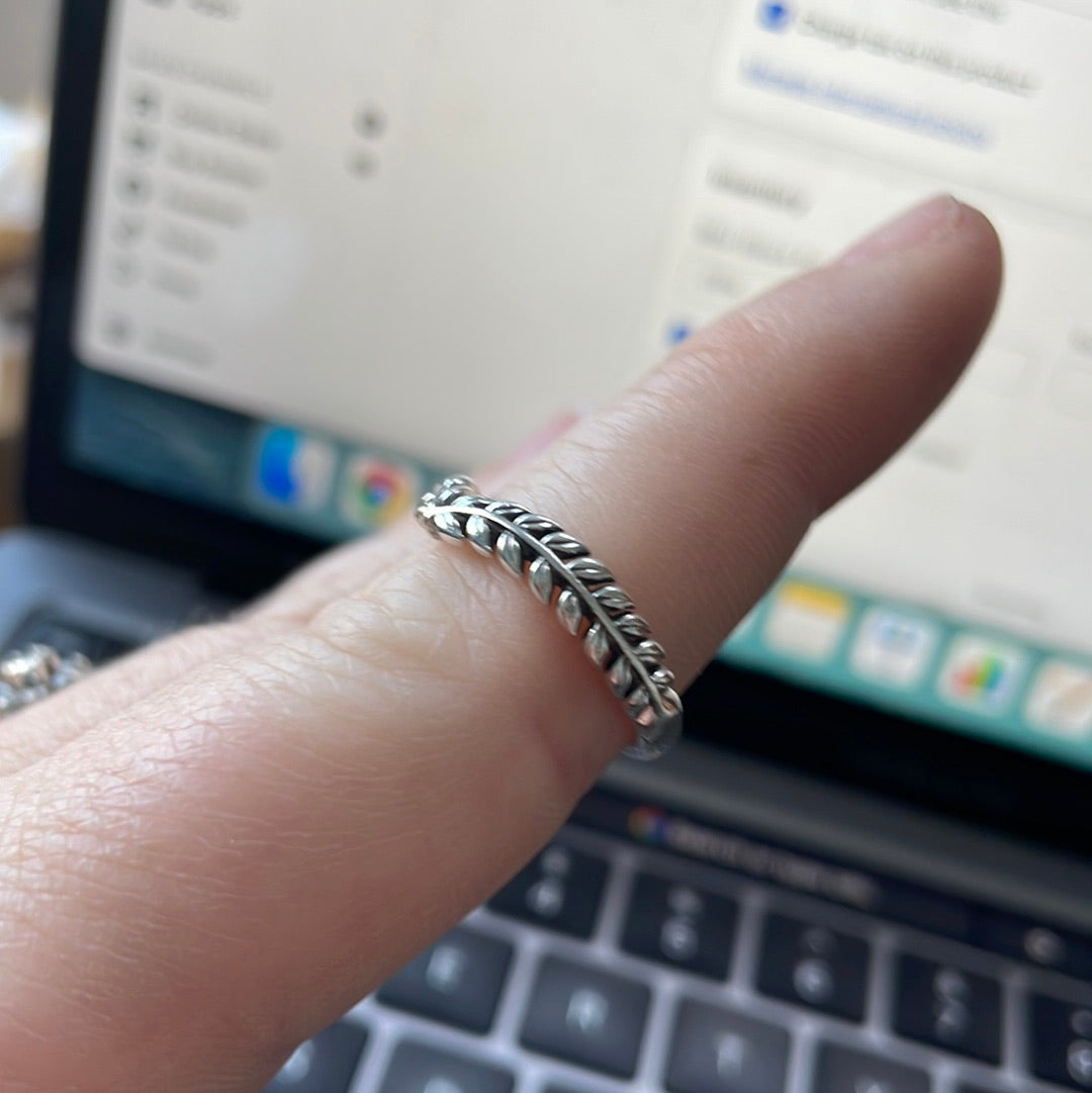 Genuine Pandora Wheat Sheaf Ring Size 64