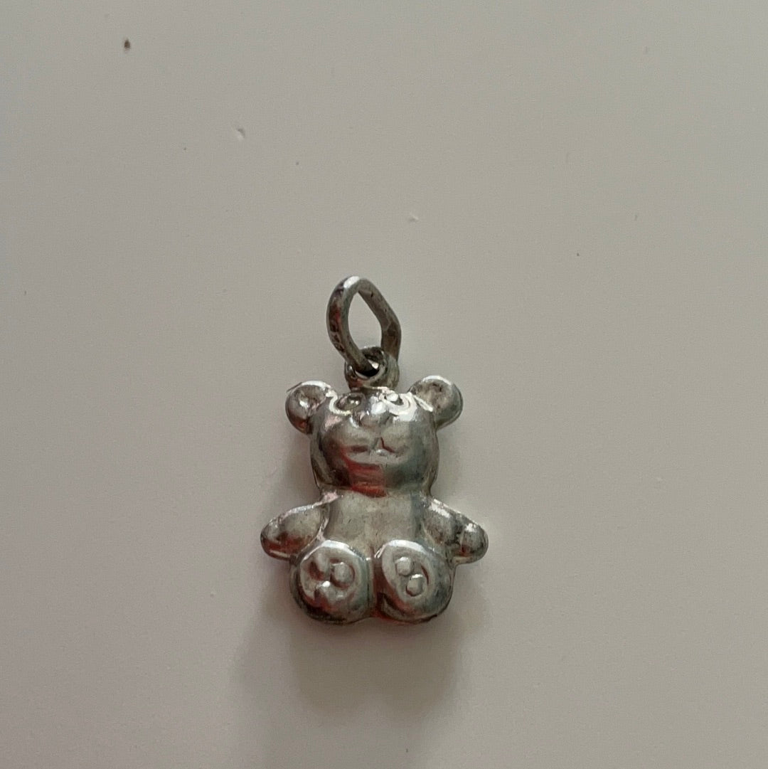Unbranded Sterling Silver Little Bear Dangle Pendant