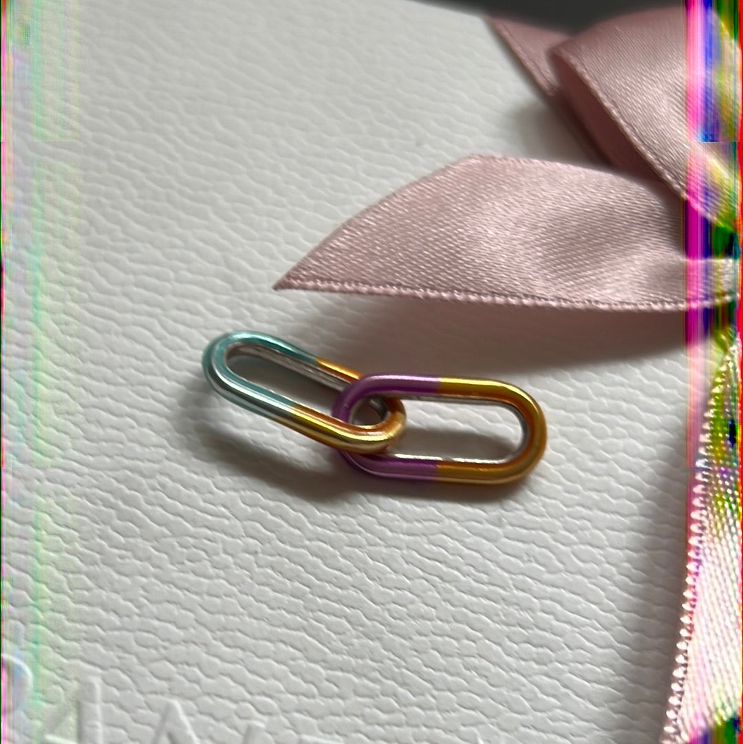 Genuine Pandora Me Essence Enamel Rainbow Chain Link