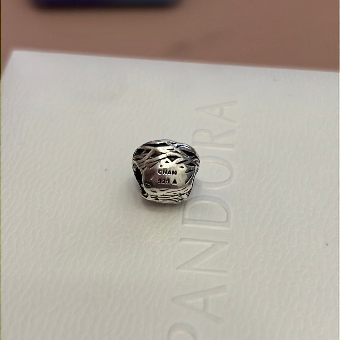Genuine Chamilia Bird Nest Grey Eggs Rare Charm