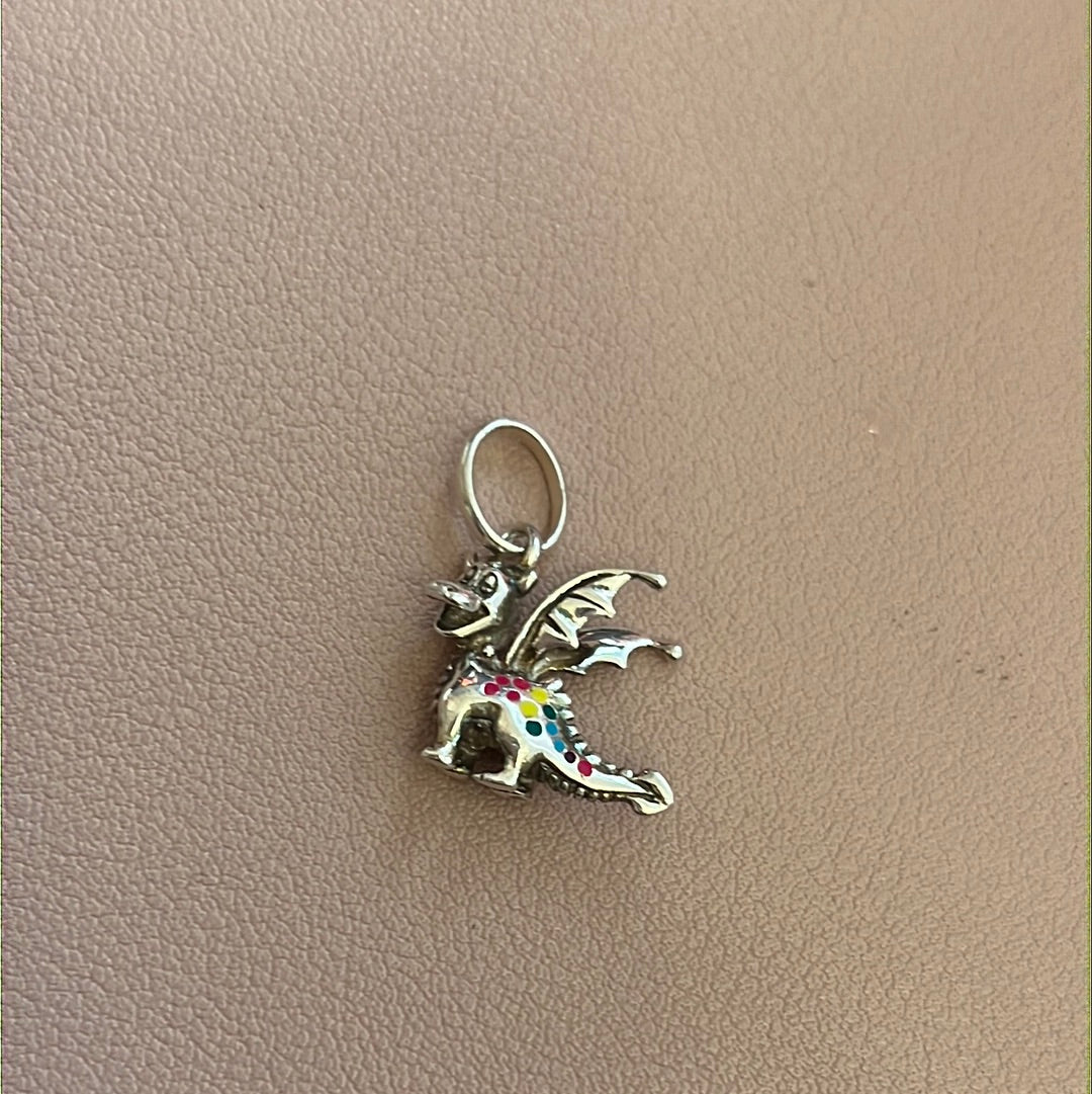 Genuine Links of London Chinese New Year Dragon Colourful Polka Dots Charm