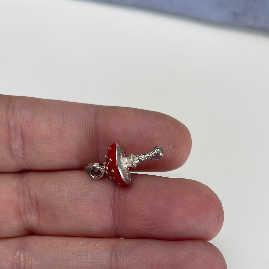 Genuine Thomas Sabo Red Enamel Mushroom RARE