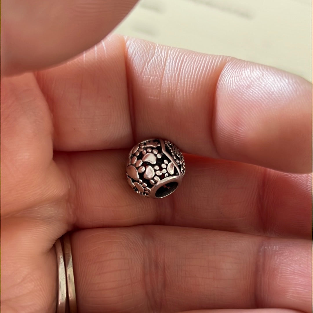 Genuine Pandora Openwork Fur Baby Openwork Paw Print Charm