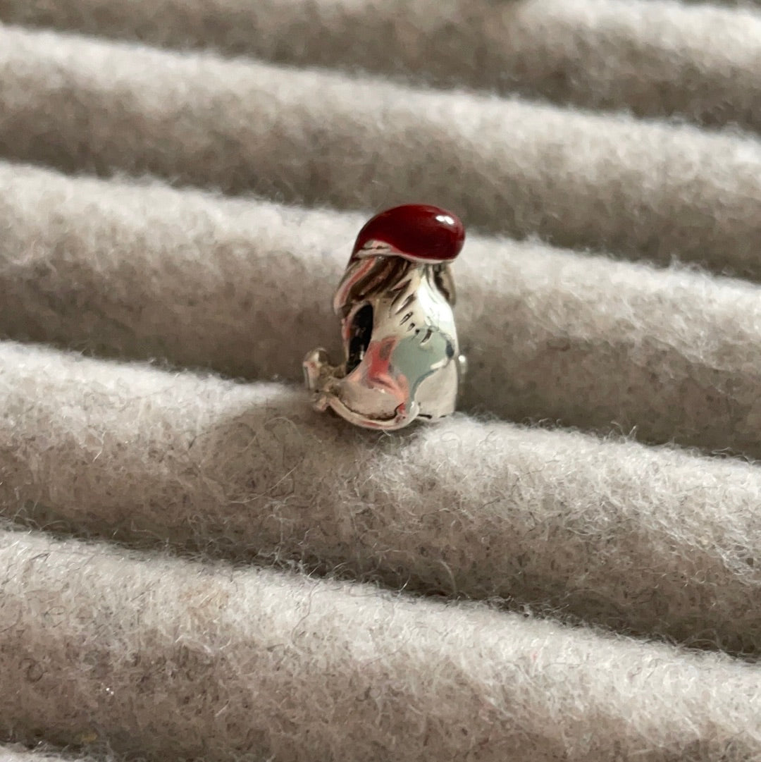 Genuine Pandora Winnie The Pooh Disney Eeyore Christmas Edition WIth Hat and Enamel Present