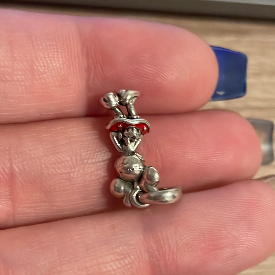 Genuine Pandora Disney Minnie Mouse Dangle Enamel Pendant  Charm
