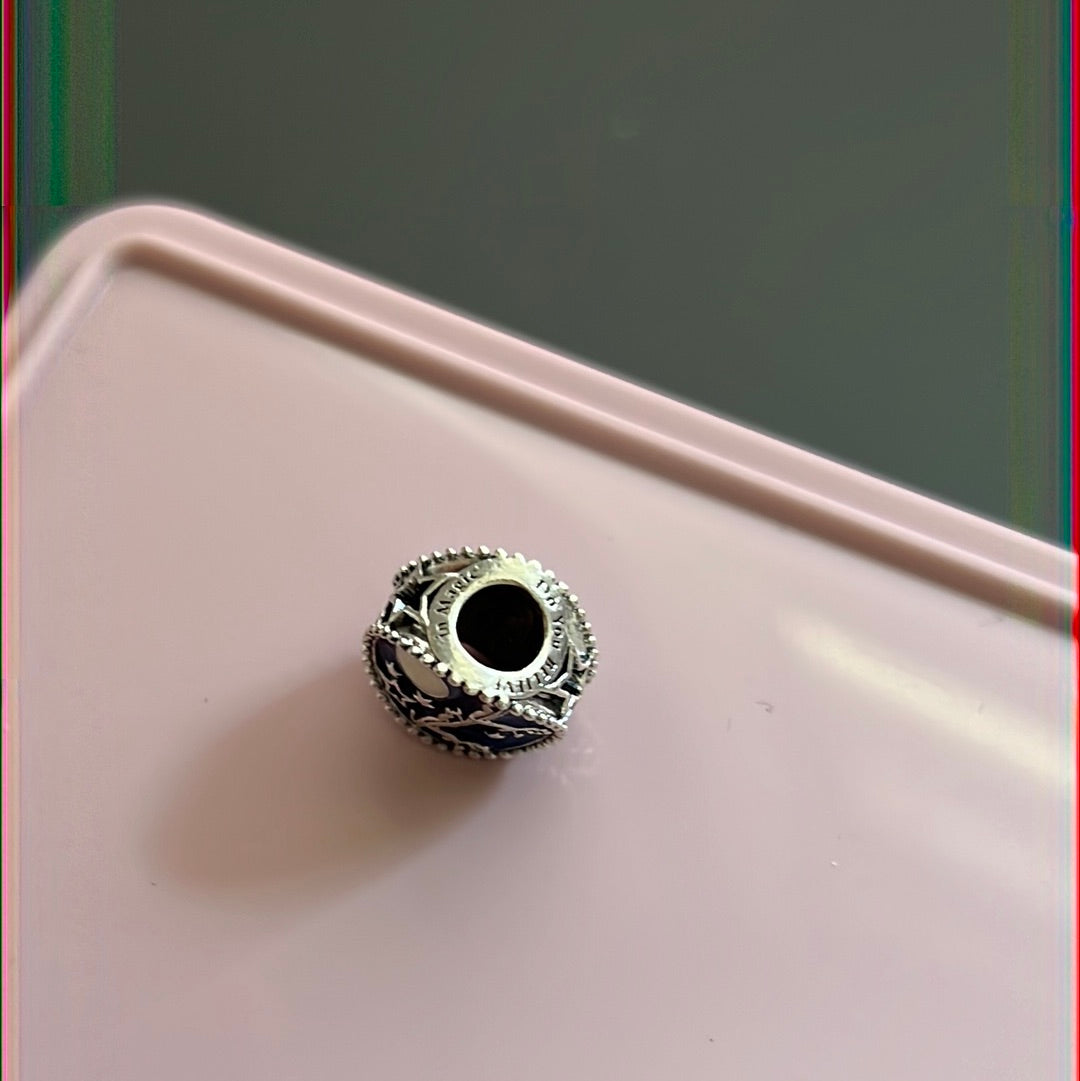 Genuine Pandora Santa Sleigh 'Believe in Magic' Christmas Enamel Charm