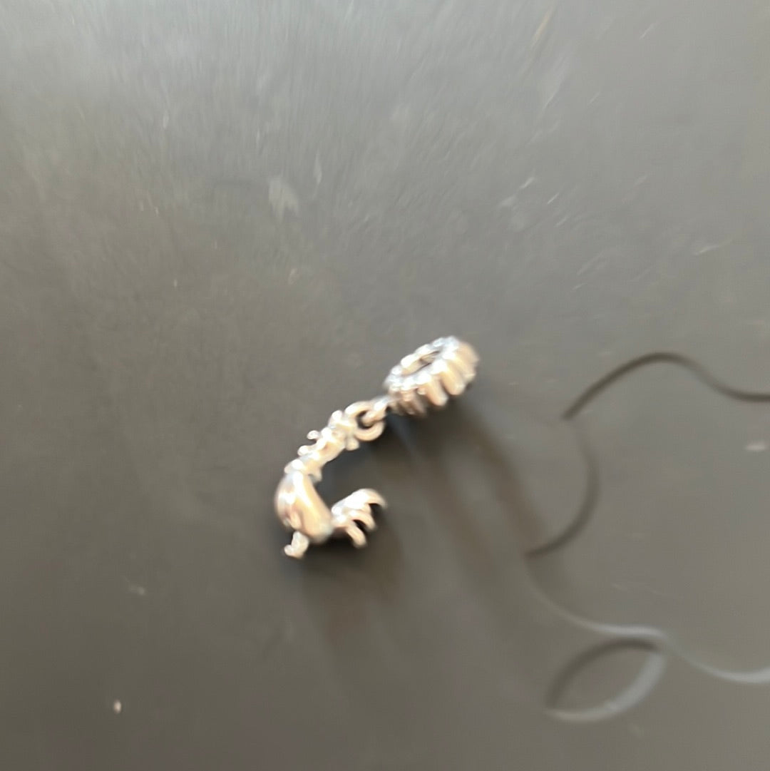 Genuine Pandora HTF Cockerel Chicken Dangle Charm RARE Zodiac