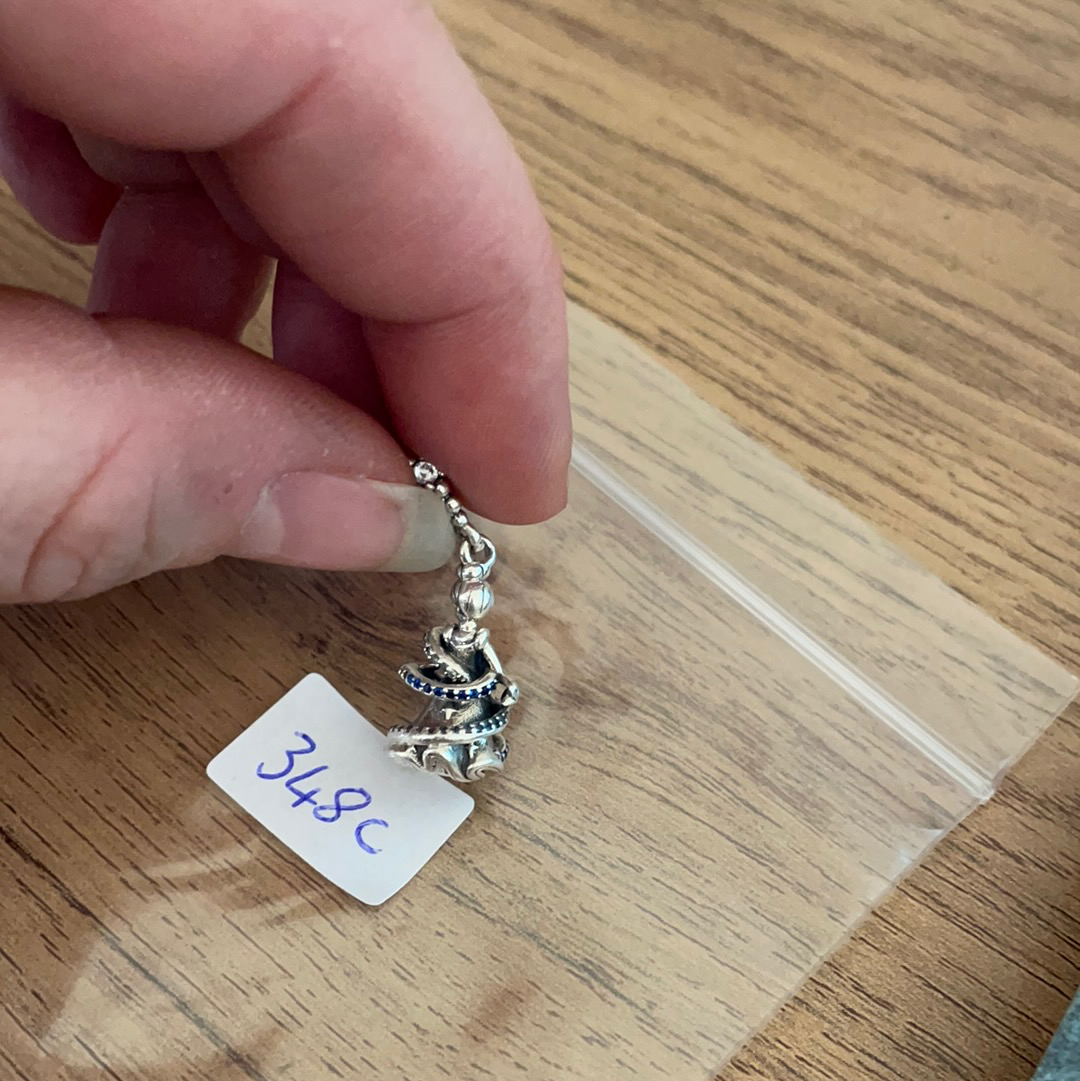 Genuine Pandora Disney Cinderella Twirl Dangle Charm