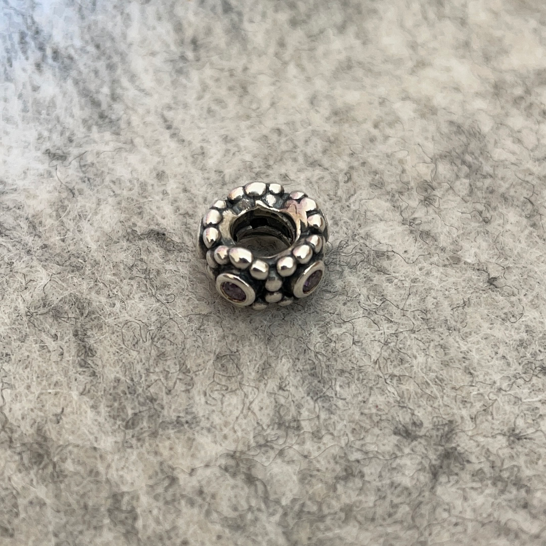 Genuine Pandora Her Majesty's Stone Spacer CZ Pave Spacer 2 Varieties