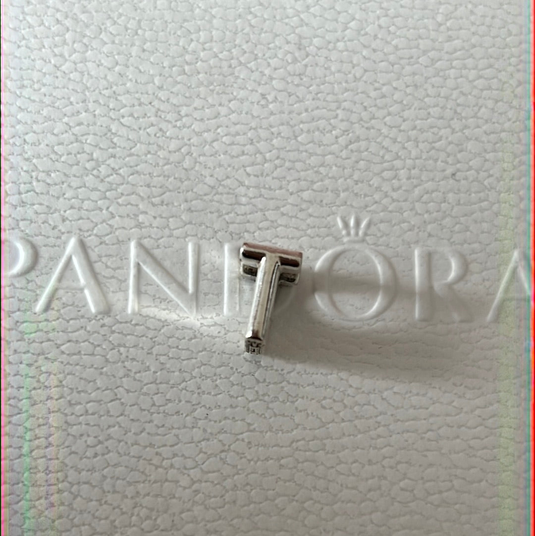 Genuine Pandora Letter Charm With Hearts T