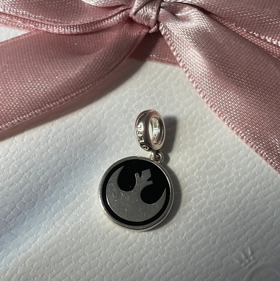 Genuine Chamilia Disney Star Wars Rebel Logo Enamel Charm