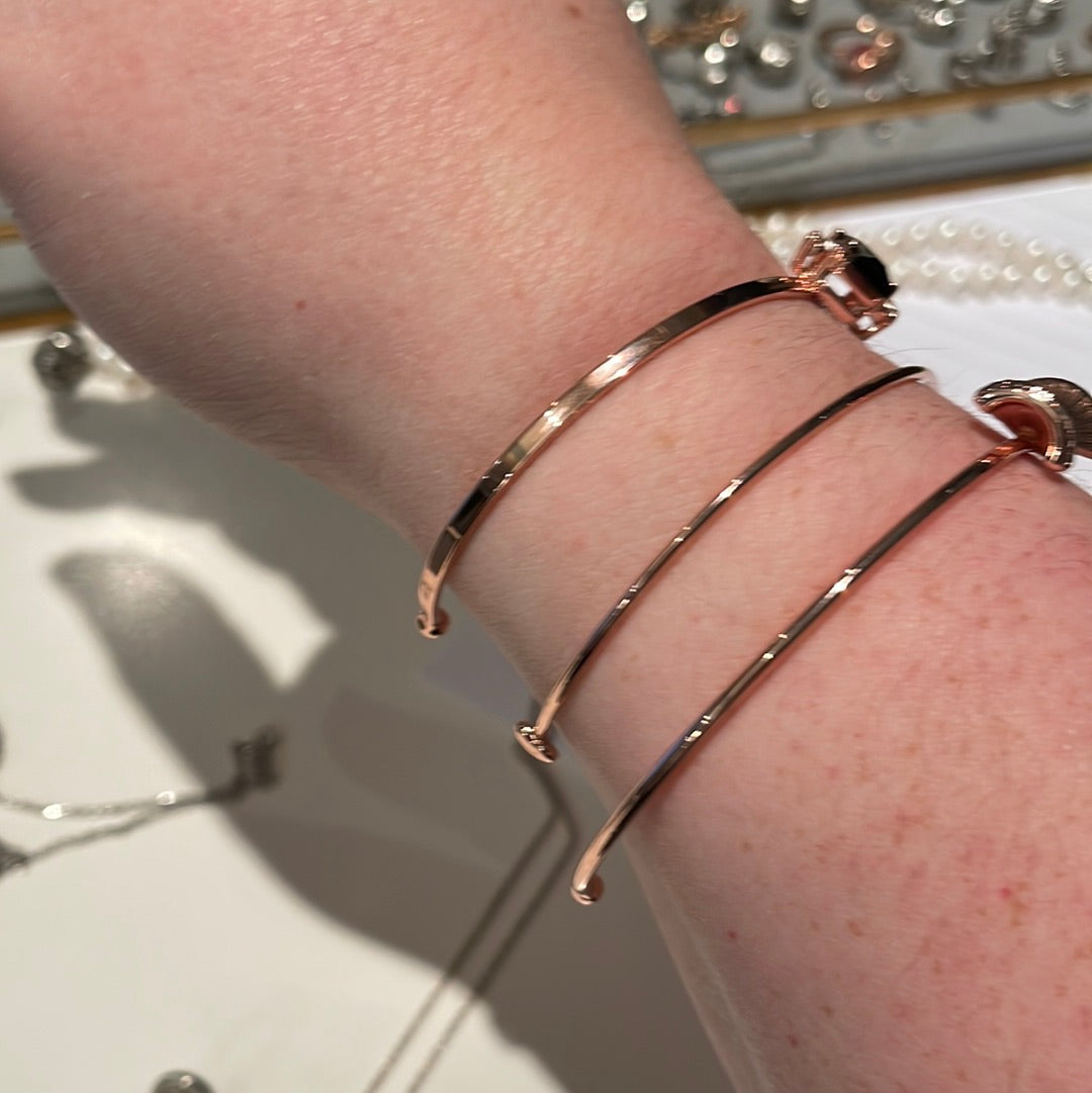 Ted Baker Rose Gold Set of 3 Bangles Fit 16-18cm wrist
