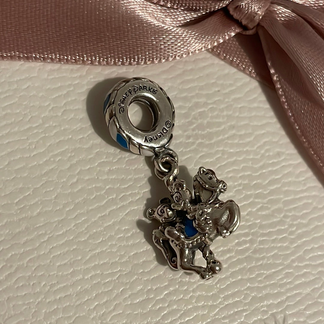 Genuine Pandora Disney Parks Exclusive Minnie and Mickey Carousel Charm Horse