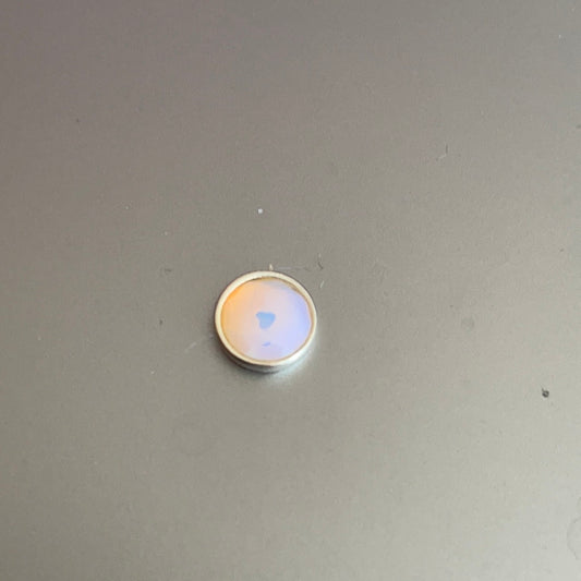 Genuine Pandora Petite Opal Stone Disc Memory Locket Charm