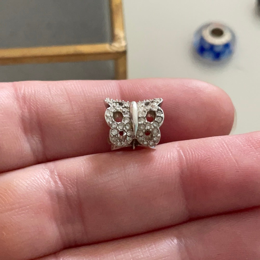 Genuine Chamilia Sparkle Butterfly Openwork Charm