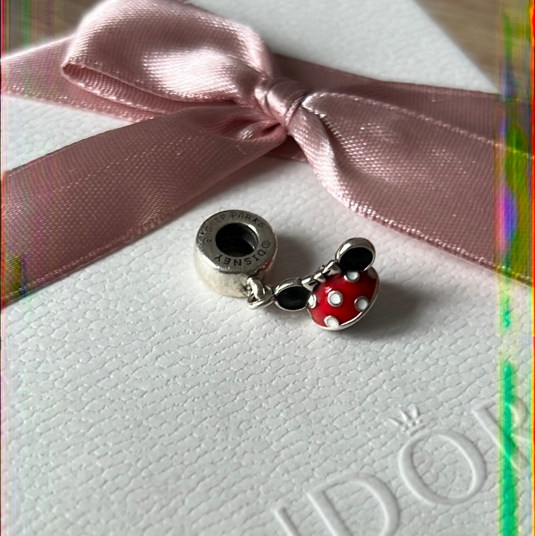Genuine Pandora Disney Parks Exclusive Minnie Mouse Enamel Ears
